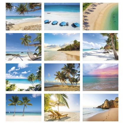 Custom Beaches Appointment Calendar - Stapled - Month