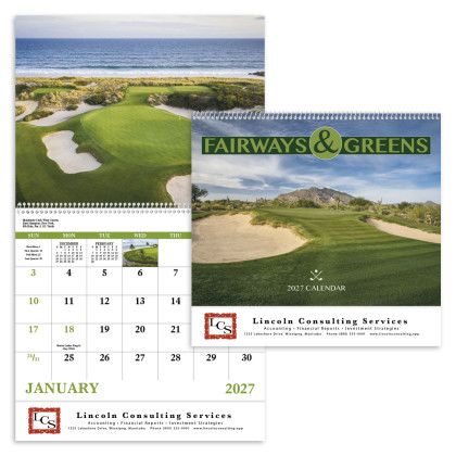 Custom Fairways & Greens - Spiral Calendar