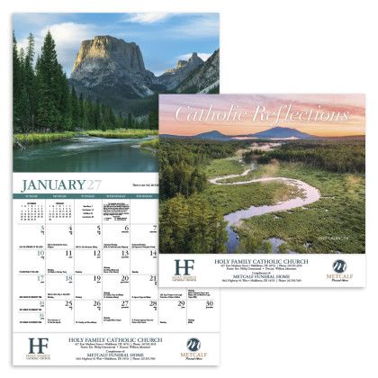 Custom Catholic Reflections Appointment Calendar - Stapled