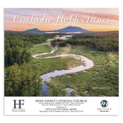 Custom Catholic Reflections Appointment Calendar - Stapled - Front