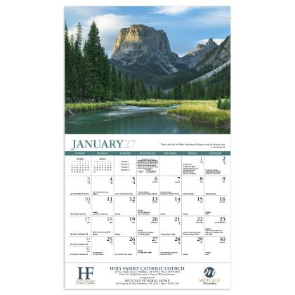 Custom Catholic Reflections Appointment Calendar - Stapled - Calendar view