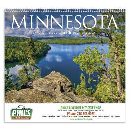 Custom Triumph® Premium Appointment Calendar - Minnesota - Front view