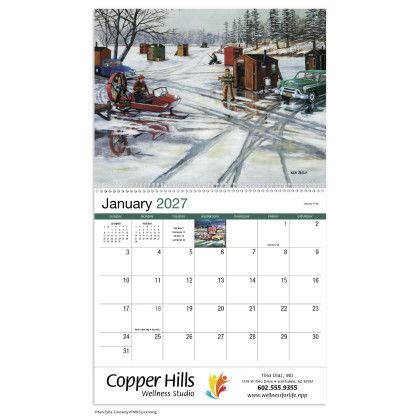 Custom America Remembered Appointment Calendar - Spiral - Calendar view