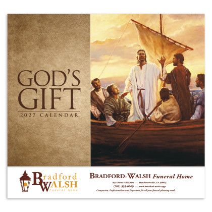 Custom God's Gift - Stapled Calendar - Front view