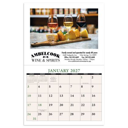 Custom Triumph Home Recipe Calendar - Calendar view