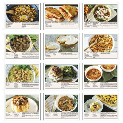 Custom Triumph Home Recipe Calendar - Month view