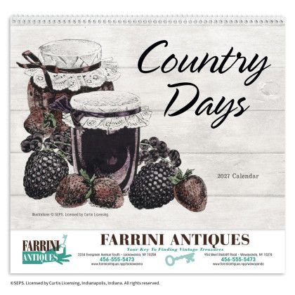 Custom Country Days - Spiral Front view