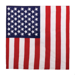 Custom 22" x 22" US Flag Bandana - Blank Custom 22" x 22" US Flag Bandana - Blank