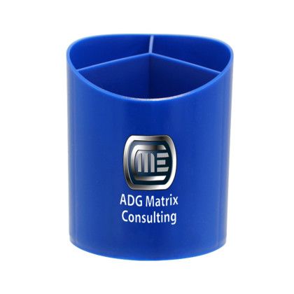 Custom Recycled Desk Organizer, Full Color Digital - Blue 