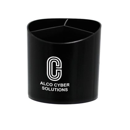 Custom Recycled Desk Organizer - Black 