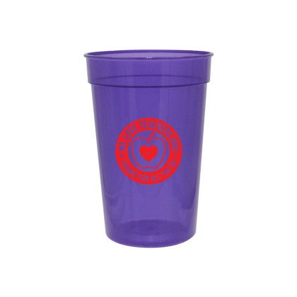 Custom 17 oz. Translucent Stadium Cup - Translucent Purple Custom 17 oz. Translucent Stadium Cup - Translucent Purple