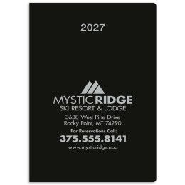 Custom Triumph® Standard Weekly Pocket Planner - Black 