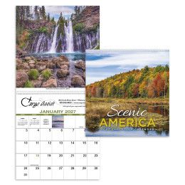Custom Scenic America Executive Calendar - 12" x 25"