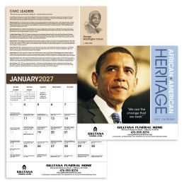 Custom Triumph African-American Heritage Barack Obama Calendar