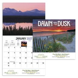 Custom Dawn to Dusk Appointment Calendar - Stapled