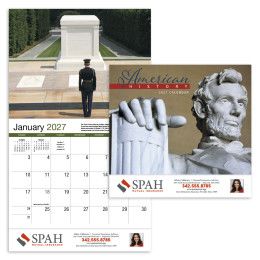 Custom American History Appointment Calendar - Stapled