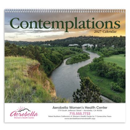 Custom Contemplations Appointment Calendar - Spiral - Front view