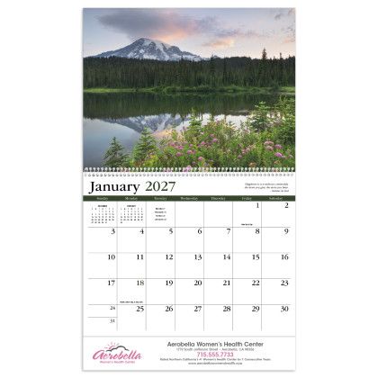 Custom Contemplations Appointment Calendar - Spiral - Calendar view