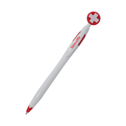 Custom Healthcare Wild Smilez Pen - Red 