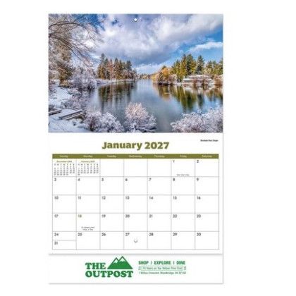 Scenes of America Stitched Wall Calendar