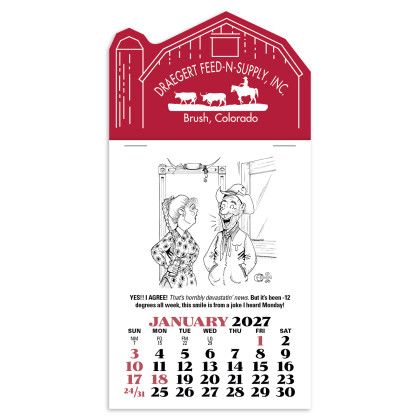 Custom Cowboy Press and Stick Calendar