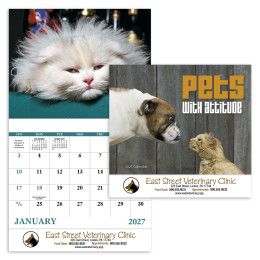 Custom Pets with Attitude Calendar - Stapled
