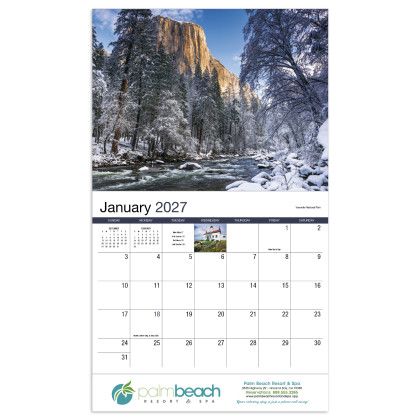 Custom California Appointment Calendar - Stapled - Calendar view