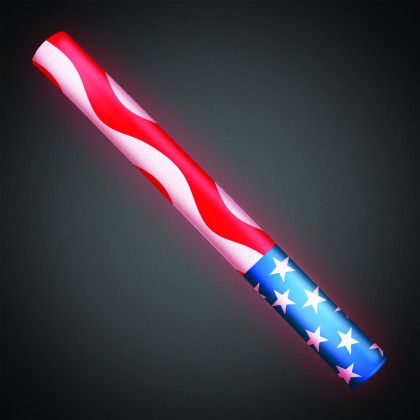 Custom Patriotic 16 Inch LED Lumiton Batons - Back View 