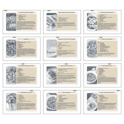 Custom Triumph® Recipe Pocket Calendar - 8" x 11" - Month view