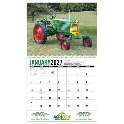 Custom Triumph® Premium Appointment Calendar - Antique Tractors Calendar View Custom Triumph® Premium Appointment Calendar - Antique Tractors Calendar View