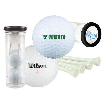 Custom Two Ball Gift Tube - White