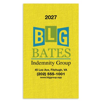 Custom Good Value Monthly Pocket Planner - Yellow 
