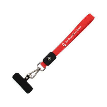 Custom Rollerball Wristlet Phone Holder - Red