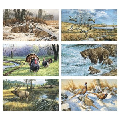 Custom Triumph® Wildlife Art Calendar - Stapled - Month view
