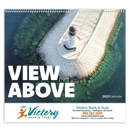 Custom View from Above Calendar - Spiral - Front view