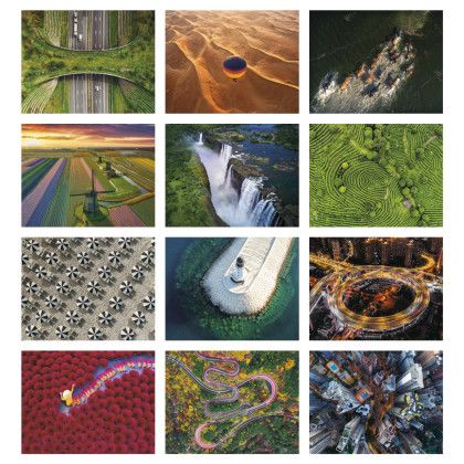 Custom View from Above Calendar - Spiral - Month view