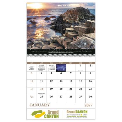 Custom The Power of Nature - Spiral Calendar - Calendar view