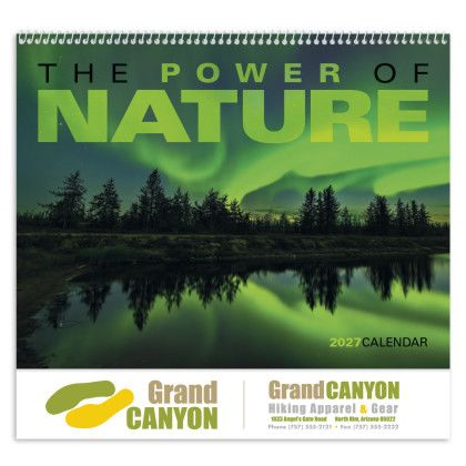 Custom The Power of Nature - Spiral Calendar - Front view