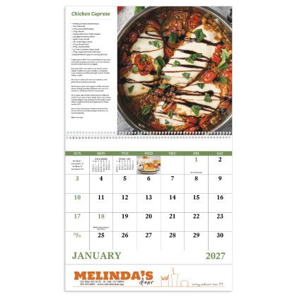 Custom Delicious Dining - Spiral Calendar view
