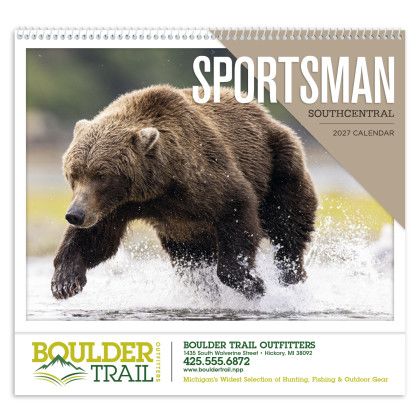 Custom Triumph® Premium Appointment Calendar - Regional Sportsman: Southcentral - Front view