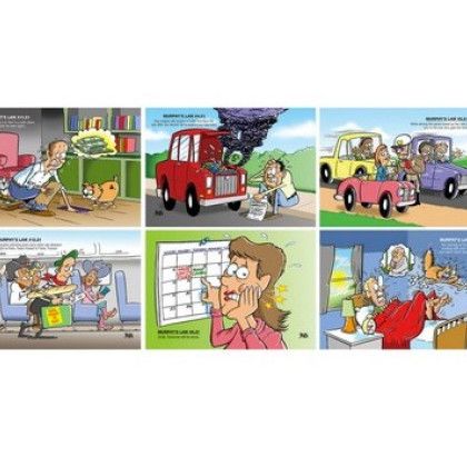 USA Made Murphy's Law Spiral Wall Calendar