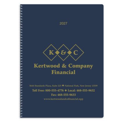 Custom Triumph® Weekly Time Manager - FREE SET-UP - Navy 