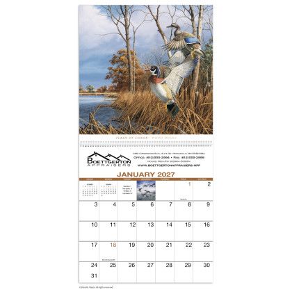 Custom David Maass Executive Calendar - Spiral Calendar view
