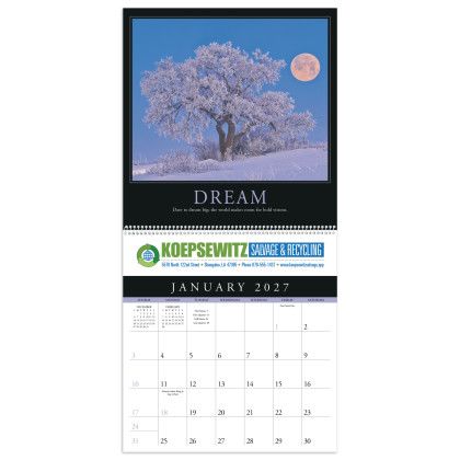 Custom Triumph Motivations Calendar - Calendar view
