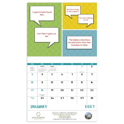 Custom Dad Jokes - Stapled - Calendar view