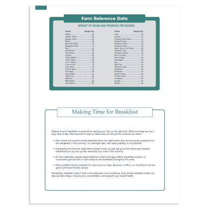 Custom Triumph Farm Pocket Calendar-2 - Back view