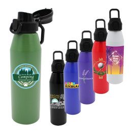 Custom 25 oz. Recycled Aluminum Bottle with Chug Lid, Full Color Digital - All Colors 