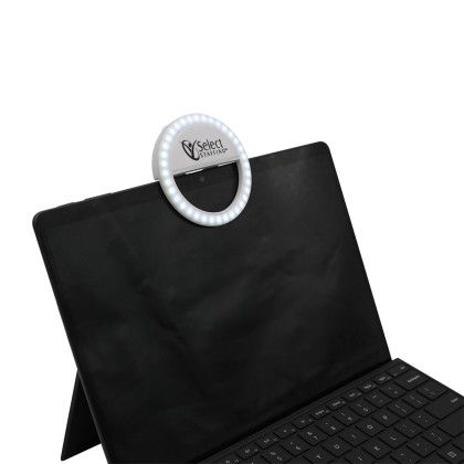 Custom Clip-On LED Ring Light - In Use 