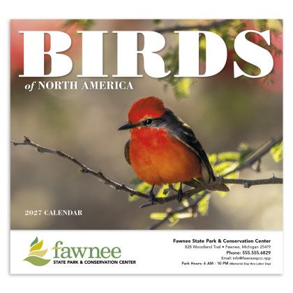 Custom Birds of North America - Stapled Calendar - Front view