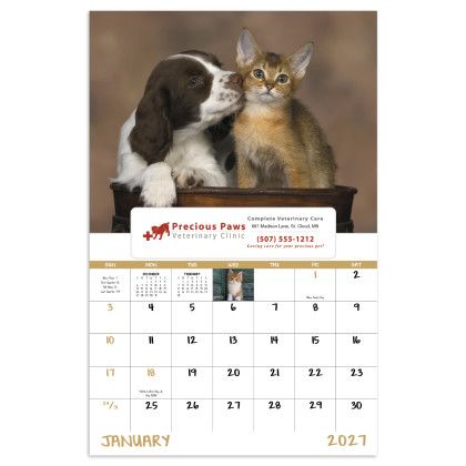 Custom Puppies & Kittens - Window Calendar - Calendar view